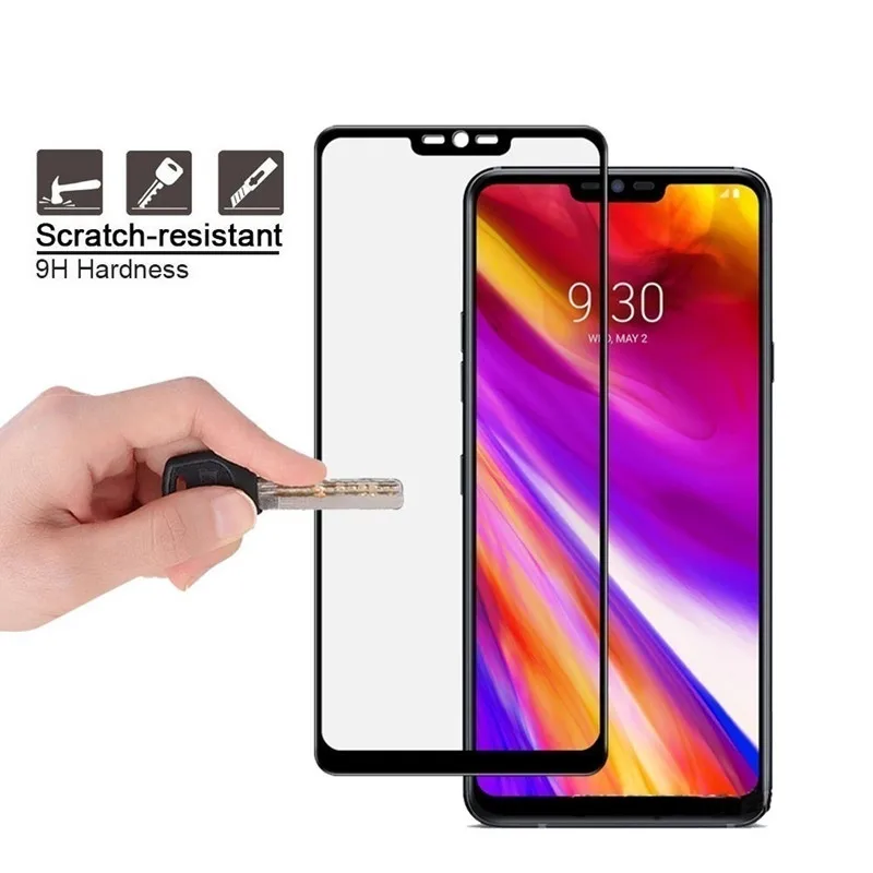 Full Cover Protective Glass For LG G7 ThinQ LG G7 One Screen Protector Tempered Protective Film for lgg7 fit Glass