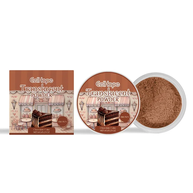 

Brown Setting Powder Chocolate Cake Scent - Baked Fragrance Oil-Control Lightweight Translucent Long-Lasting Face Makeup