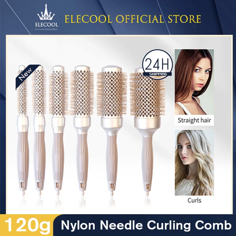 Professional Salon Hair Brush Hair Styling Hairbrush Hairdressing Comb Round Curly Hair Rollers Tools Hair Comb