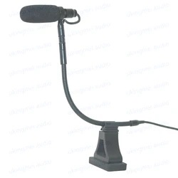 Musical Instrument Condenser Microphone for Piano with Flexible Micro-Gooseneck Accordion Playing Pickup with Magnetic attractio