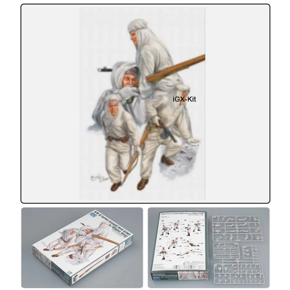 

Trumpeter 00414 1/35 Scale Soldiers Reconnaissance Team Set Hobby Miniature Figure Plastic Assembly Building Model Kit