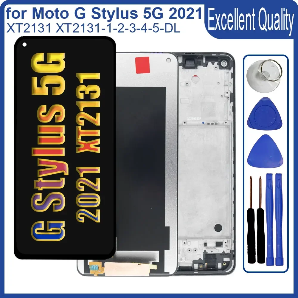 

6.8'' LCD for Motorola Moto G Stylus 5G 2021 LCD XT2131 Display Touch Screen Digitizer Assembly for Moto G Stylus 2021 XT2131DL