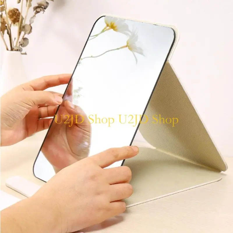 U2JD Lustro z regulowanym kątem Lustro stojące Lustro stołowe Składane lusterko kosmetyczne