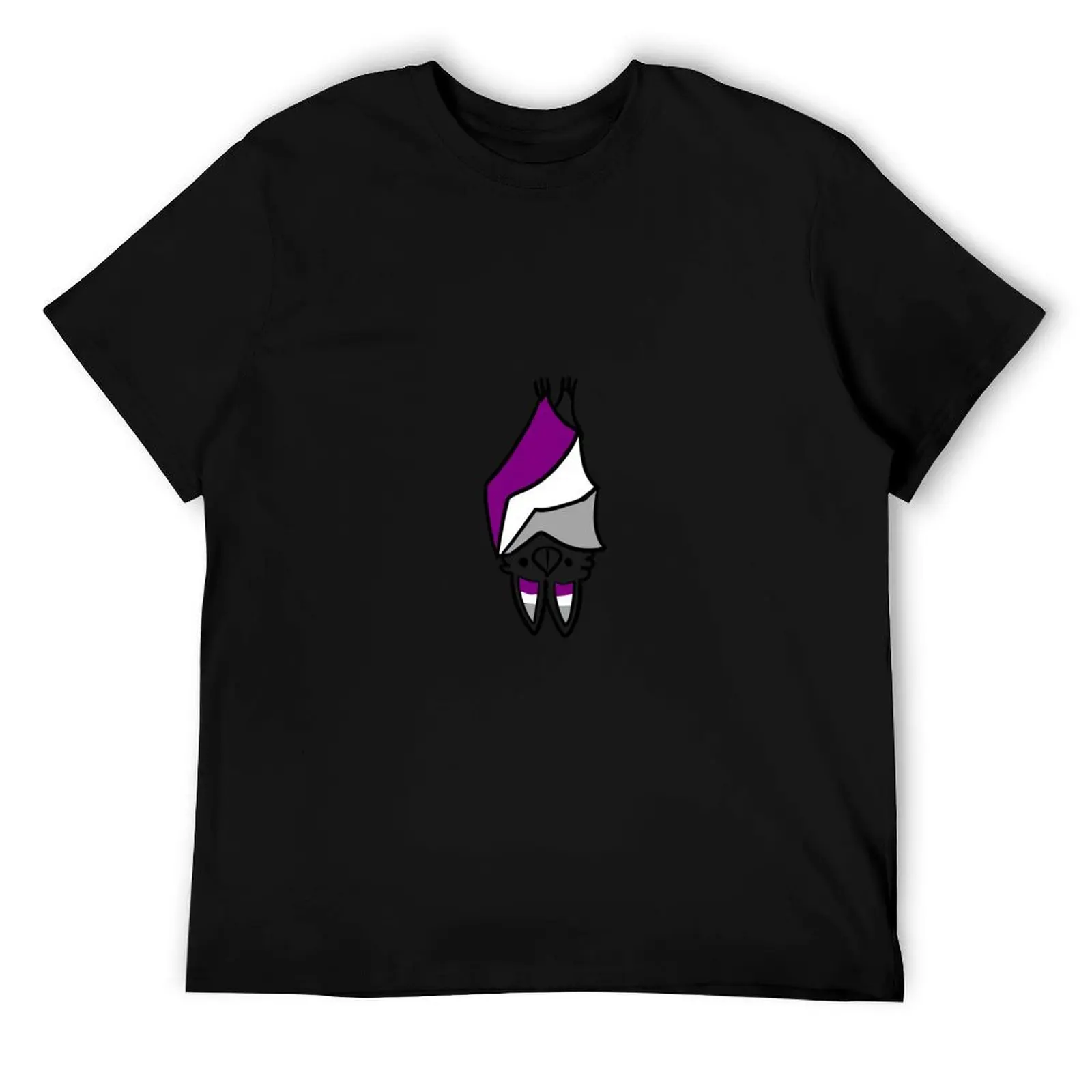 

asexual pride bat T-Shirt graphic t shirts for man cotton tshirt 100% man graphic t shirt T-Shirt