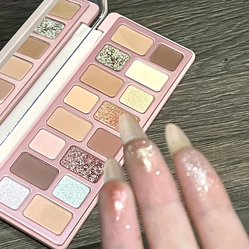 16色アイシャドウパレットシリーズ - マット、シマー、ヌード、グリッタートーン、プロ仕様の長持ちするアイメイク、パーティー、日常使いに