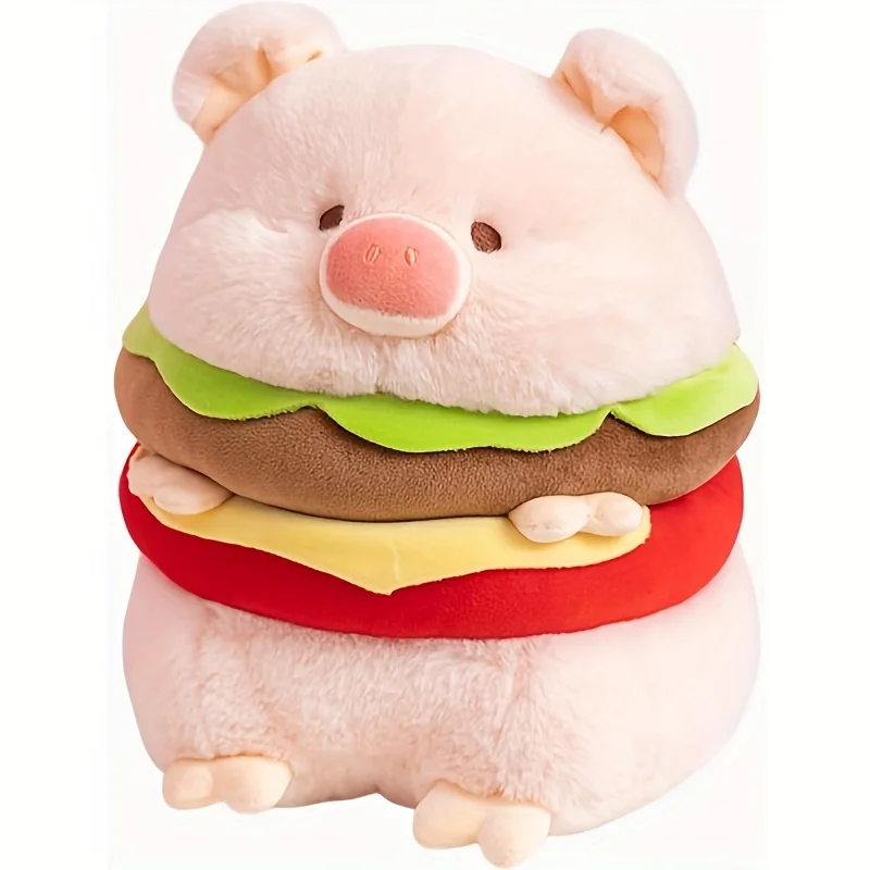 

Soft Plush Hamburger Pig Stuffed Animal Toy - Gift for Kids,plush toys kawaii plush,Girls and boys' gifts, Christmas gifts