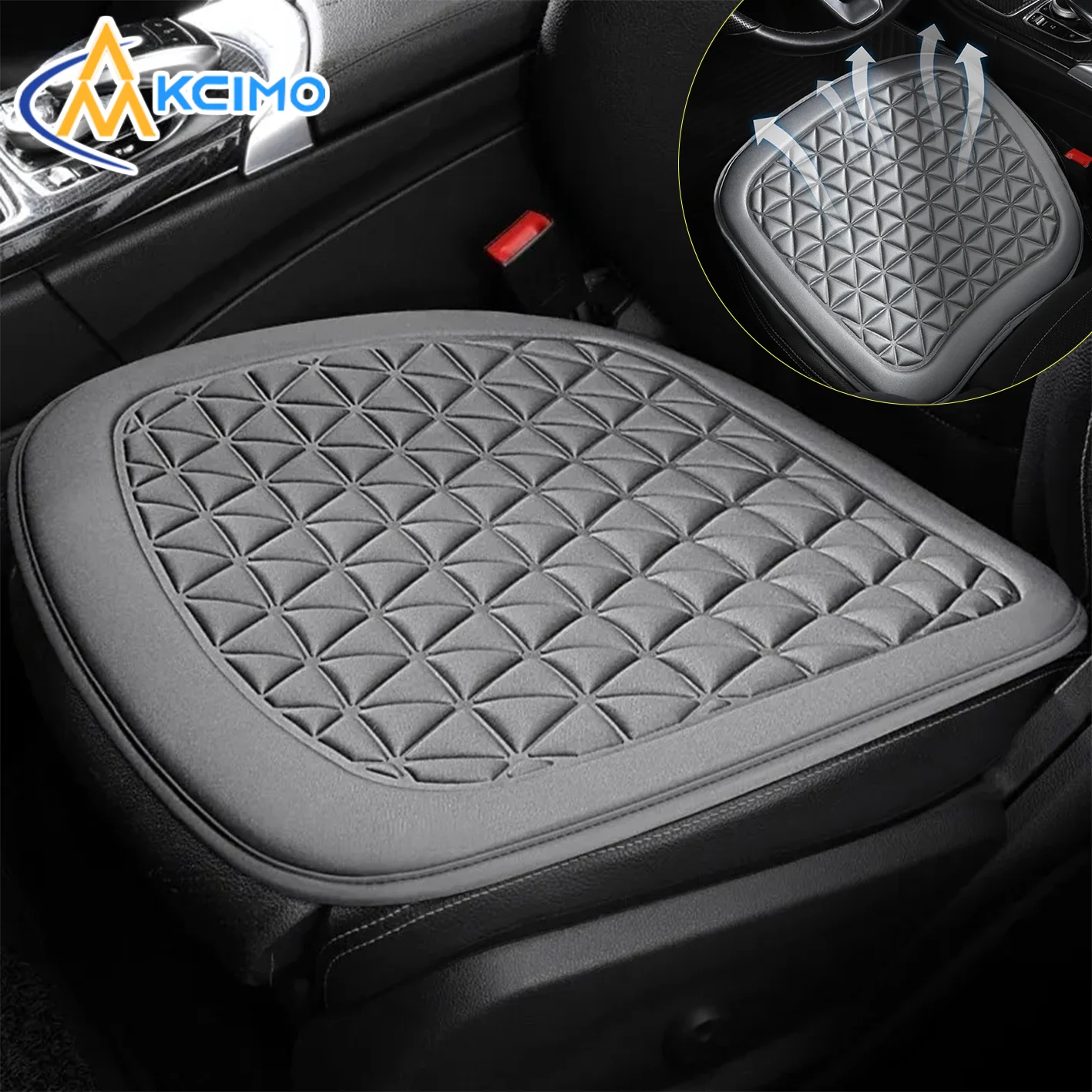 

Breathable car seat cover 3D triangular fabric concave convex hip massage cover General car seat cushion with backrest cushion