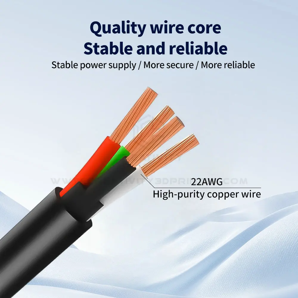 كابل تمديد أصلي من Bambu lab AMS lite 0.5M/1M/1.5M 4-pin مع أطراف ذكر مناسبة للطابعات A1/A1 mini/Kobra 3 ثلاثية الأبعاد