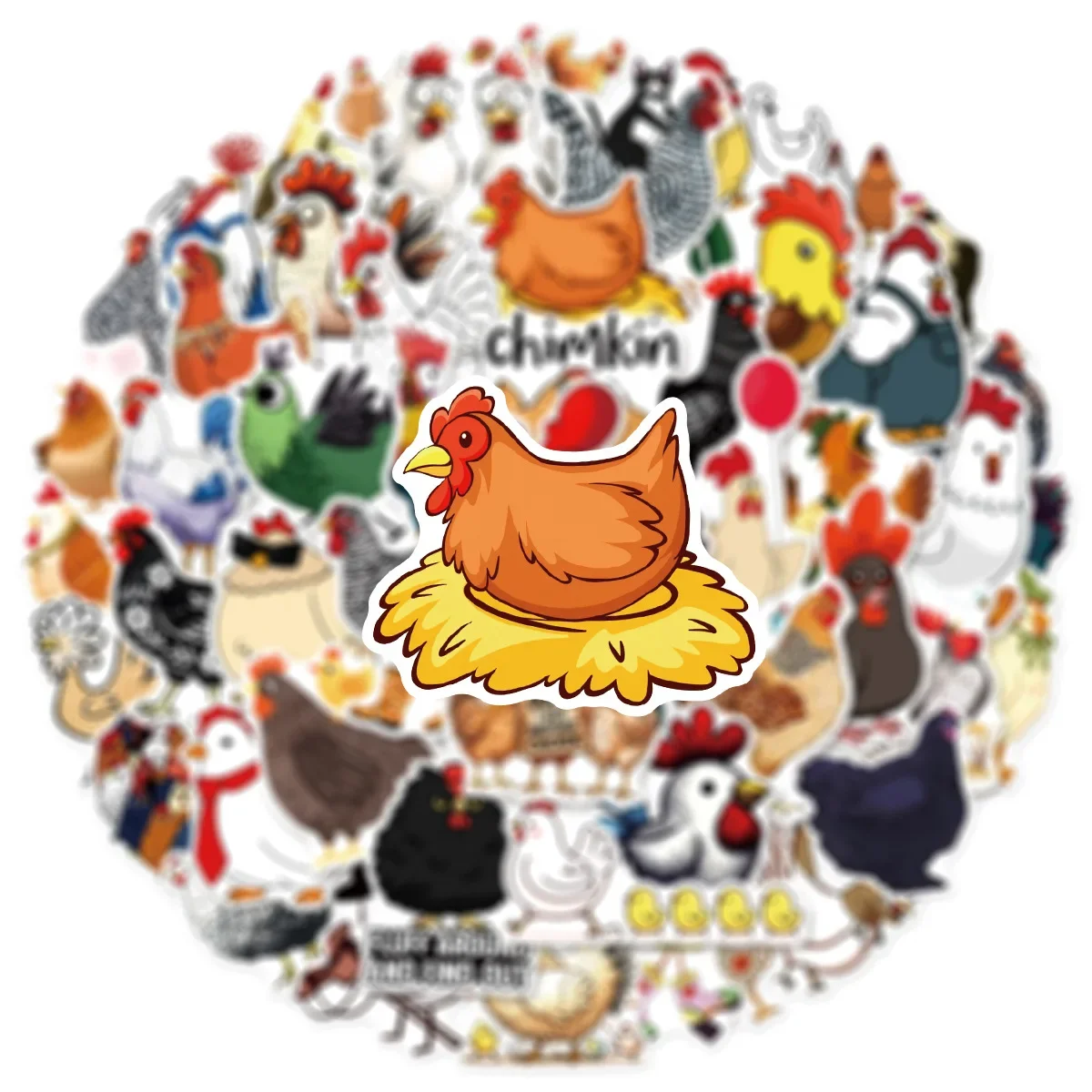 

10/50PCS Chicks and Hens Graffiti Stickers Creative Cartoon Decal DIY Luggage Phone Guitar Scrapbook Cup Fridge Kid Toys