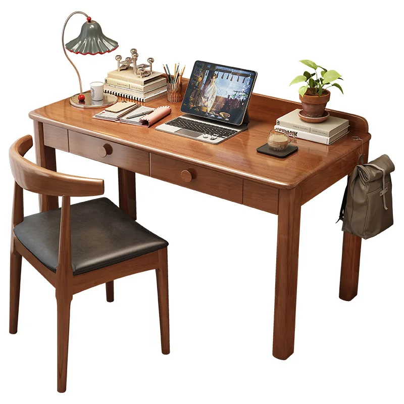 

Solid wood simple home desk student writing simple study table bedroom desktop computer table