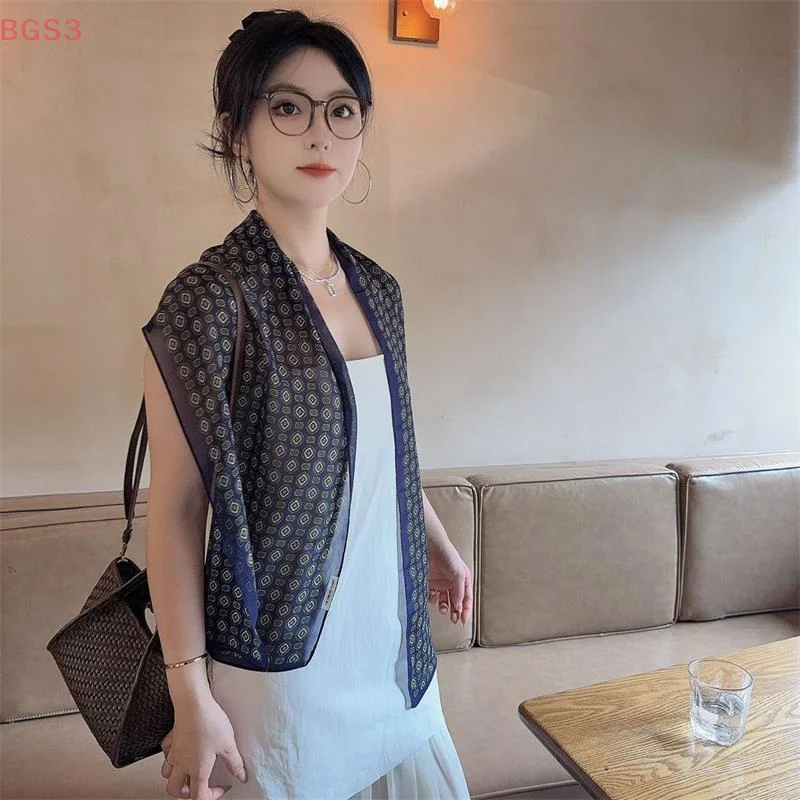 Polka-Dot-Schal im neuen Stil, hochwertige, vielseitige Banddekoration, Halswärmer, Halstuch, Schal, Seidenschal