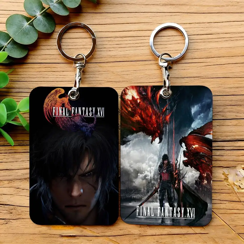 Final Fantasy XVI Game Card Holder For Daily Travel, Bus Card, Access Cards Protector, Suitable For Daily Use.