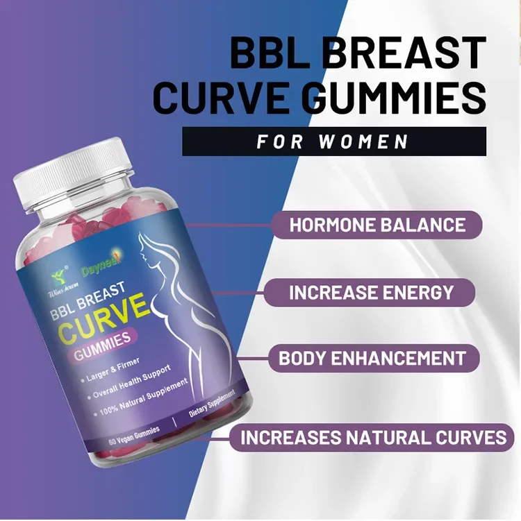 BBL breast curve soft candy, rich in natural plant essence, helps to shape beautiful breasts and has a sexy and charming curve