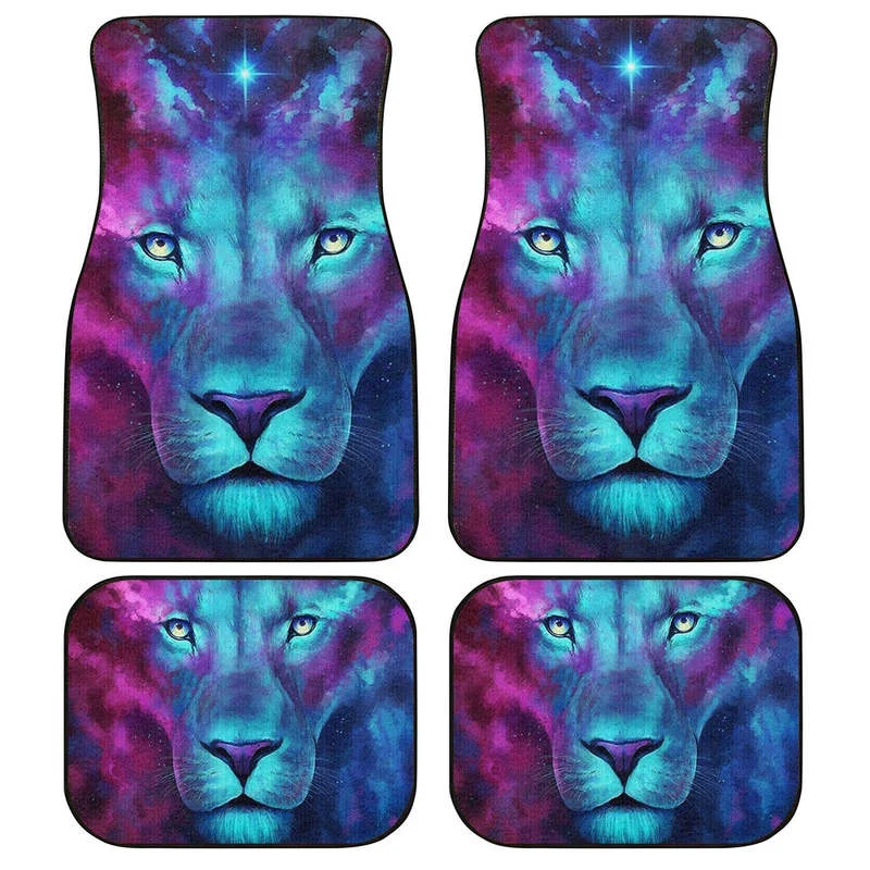 

Gift For Dad Lion Car Floor Mats Custom Car Accessories Gifts Ia 4PCs Pack