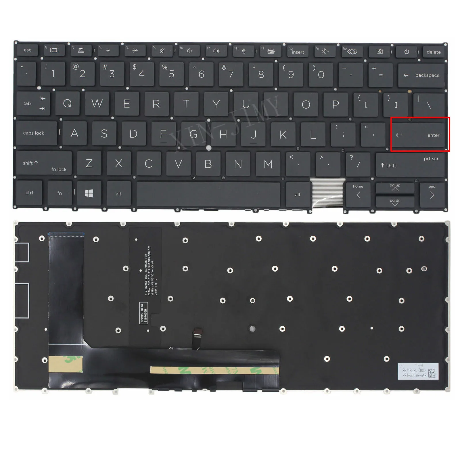 

US/UK Backlit Laptop Keyboard for HP EliteBook x360 1030 G7/1030 G8 Notebook PC