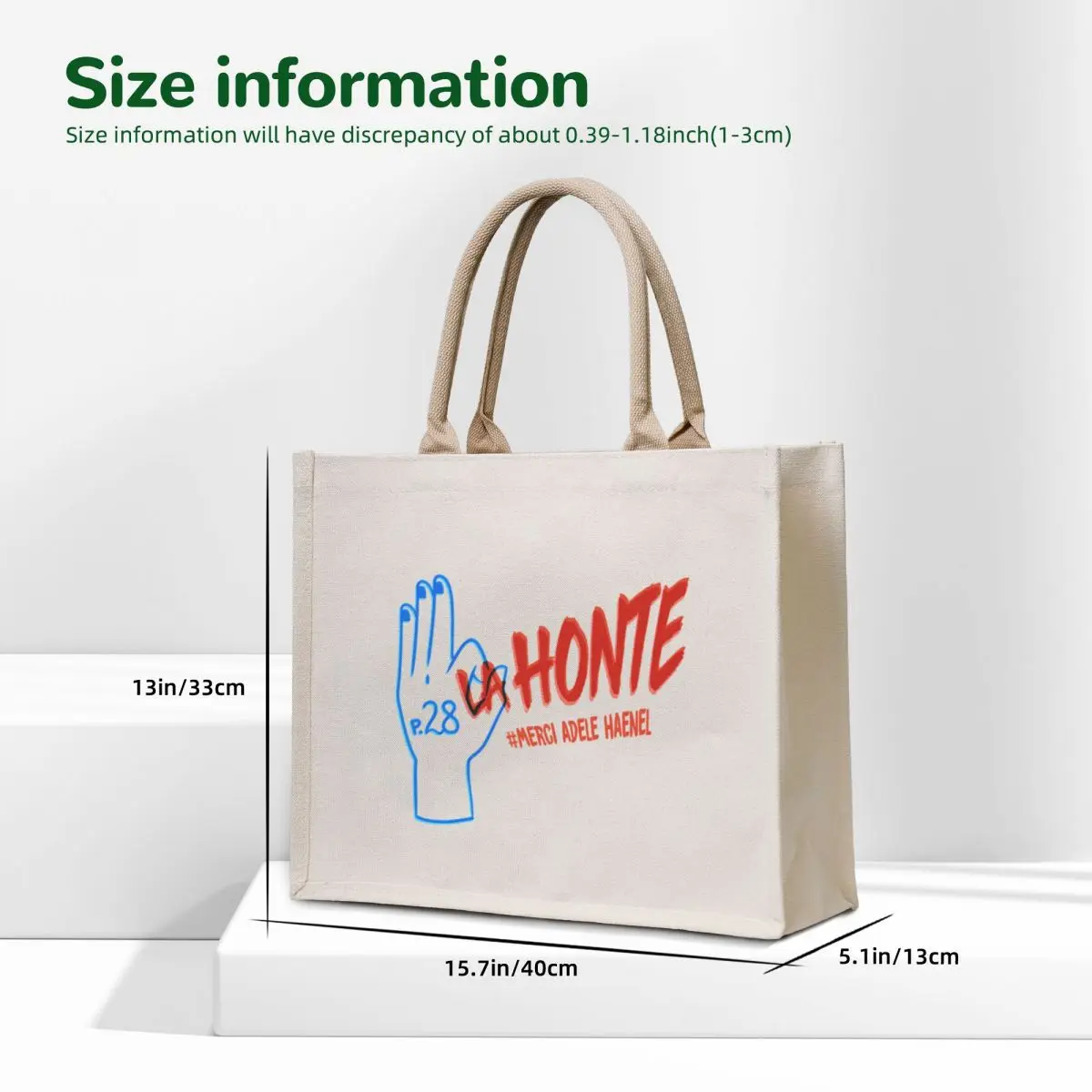 LA HONTE - Color Tote Tote Bag reusable grocery bags canvas tote Custom bag