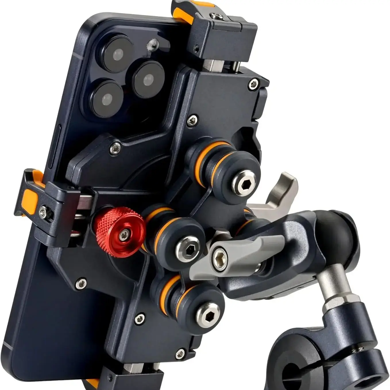 AliExpress NONE Universal Motorcycle Phone Holder Alloy Anti-Shake 360° Adjustable Motos Bike Navigation Bracket Metal Motorcycles Accessory