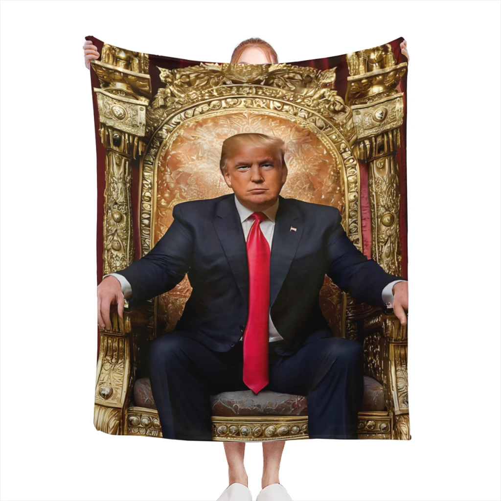 

Donald Trump The Trumpian Seat Of Power Medium Blanket Fluffy Soft Bedroom Decor Sofa Blankets Comforter Home and Decoration