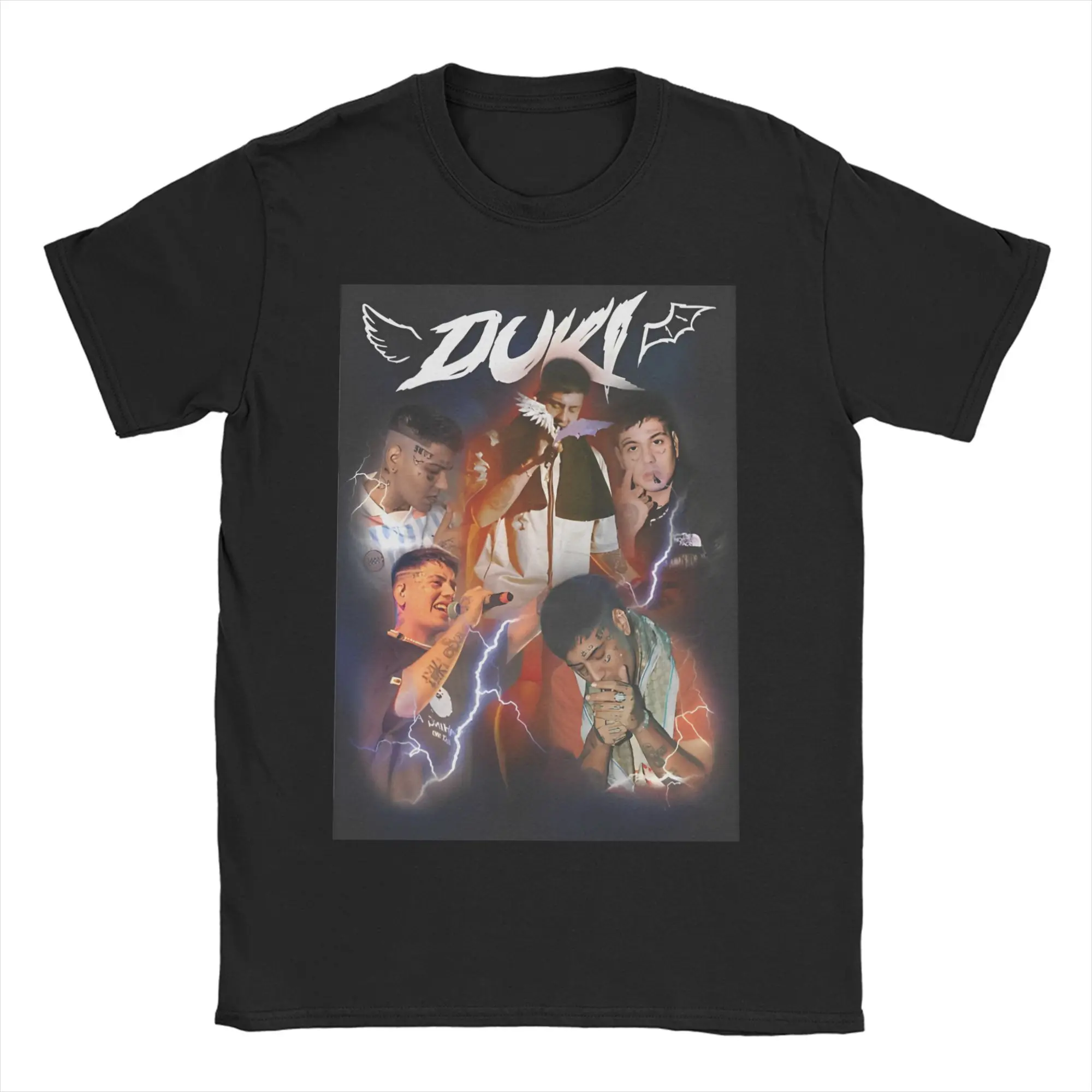 Amazing Duki Trap Rap Edit T-Shirts Men Women Cotton T Shirts Duko Music Argentine Music Short Sleeve Tees Plus Size Tops