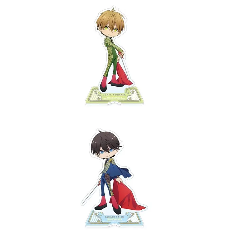 Dakaretai Otoko 1-i ni Odosarete Imasu Anime Azumaya Junta Saijo Takato Mini Figure Doll Acrylic Stand Model Plate Toy for Gift