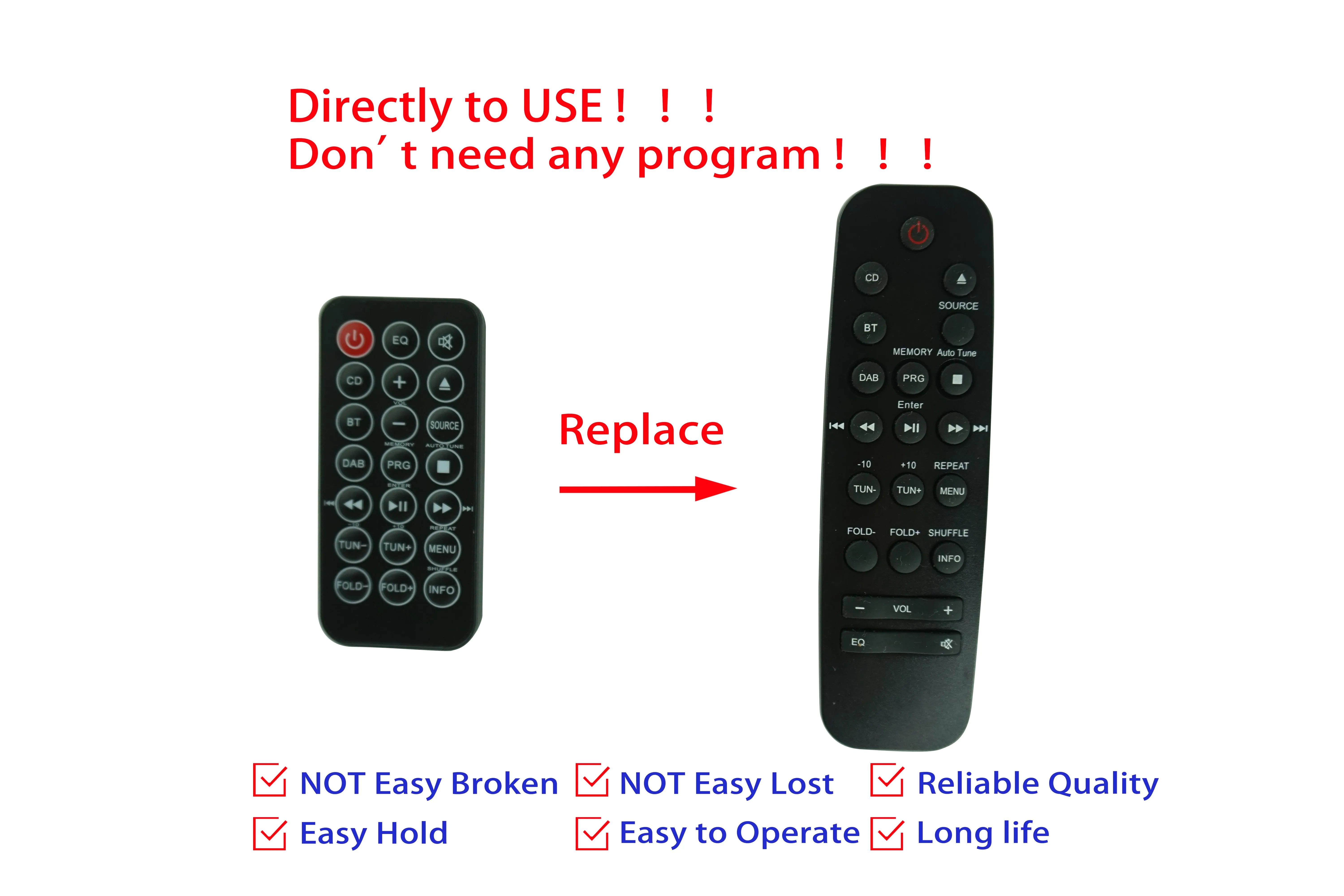 Controle remoto para kenwood M-819DAB RC-M817DAB M-817DAB-B M-817DAB-W M-820DAB-W M-820DAB-B M-720DAB estéreo cd micro sistema de áudio