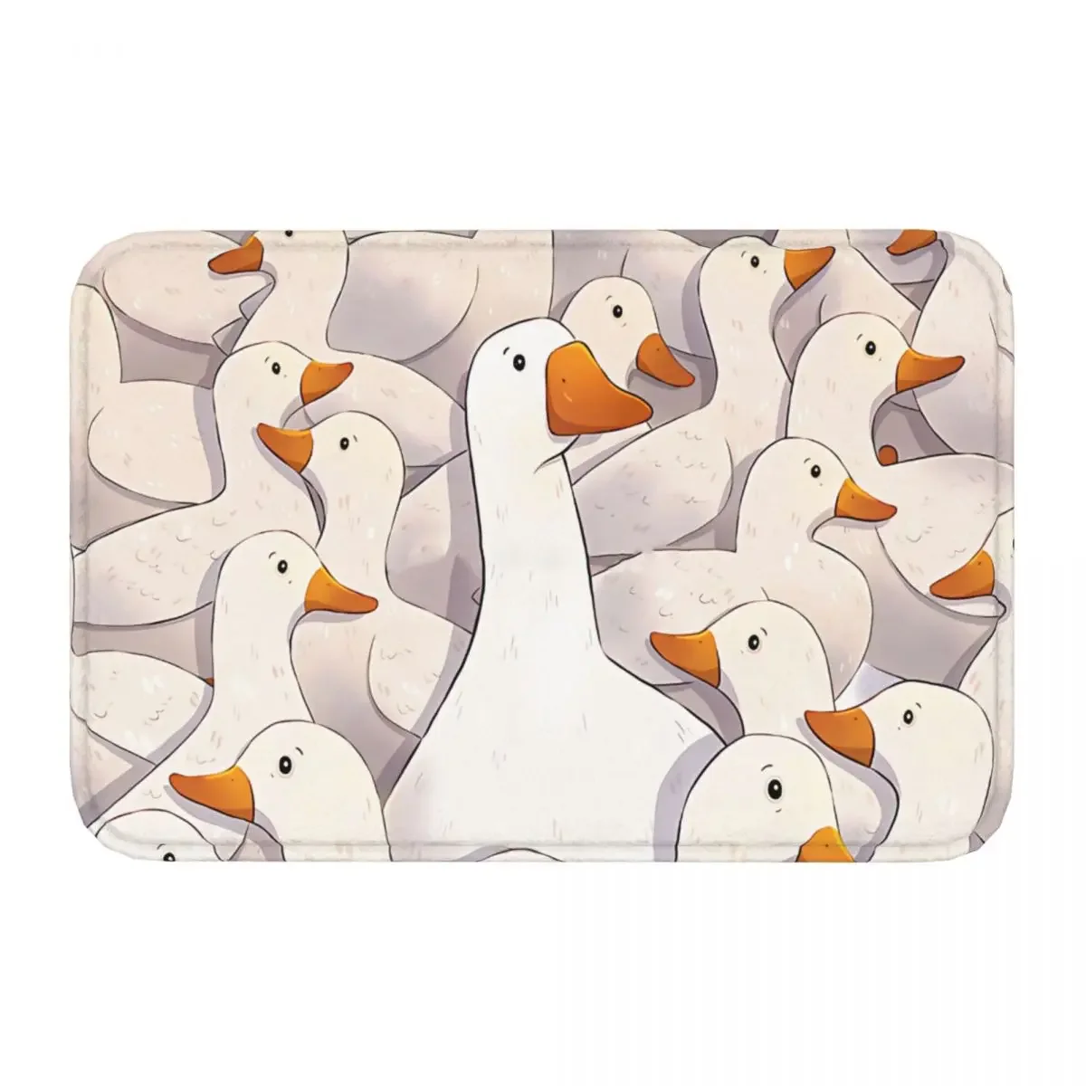 Goose Goose Duck Game Bathroom Mat Meme Rug Home Doormat Kitchen Carpet Decoration