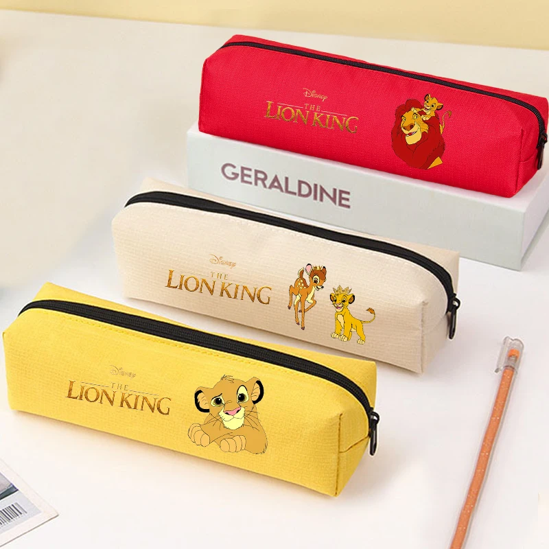 

Mufasa Lion King Pencil Case Boy Girl Kawaii Anime Pen Pouch Student Large Capacity Pen Bag Stationery Bag Back To School Gifts