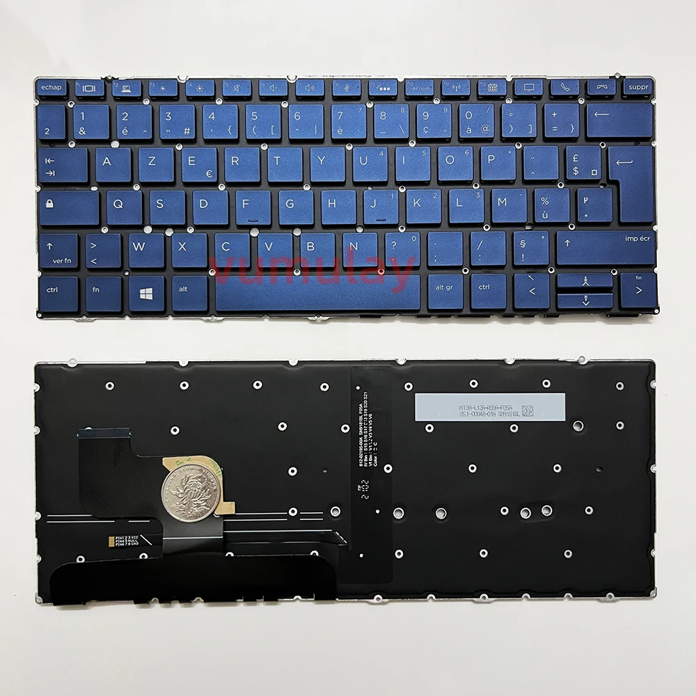 US/FR/LA Keyboard for HP ELITE Dragonfly G2 MAX 13.3 SG-99100 SN9181BL1 SG-99110-2FA L57279-051 Notebook French/Latin Backlit