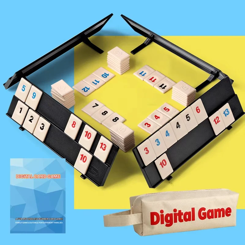 Israel Mahjong Rummy Number Cards Mexican Train Dominoes Game Traditional Board Game for Entertainment image 5