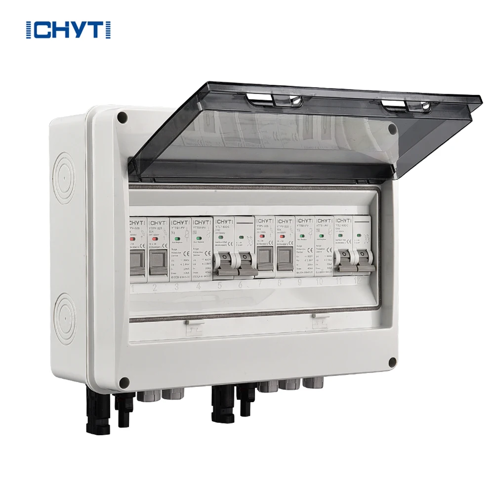 

1 кВт, 2 кВт, 3 кВт, 5 кВт, 10 кВт, 1000 В постоянного тока, 2-струнная объединительная коробка для фотоэлектрических систем с 2 входами и 2 выходами