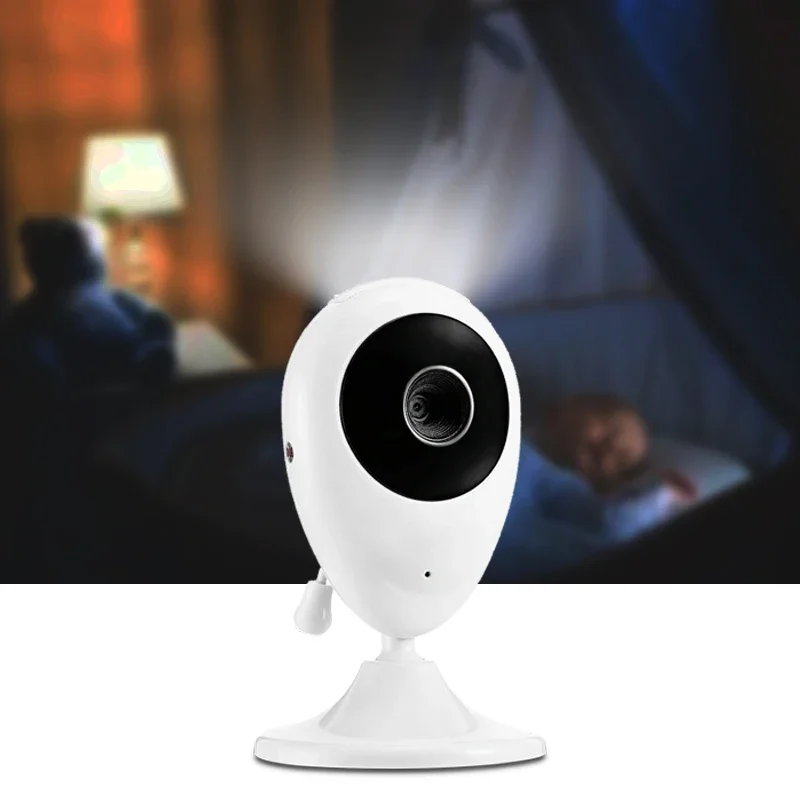 مراقبة الطفل 2025 للرؤية الليلية درجة الحرارة التهويدات الاتصال الداخلي VOX وضع كاميرا فيديو اسلكية تخاطب جليسة الأطفال كاميرا 2Way Talk #6