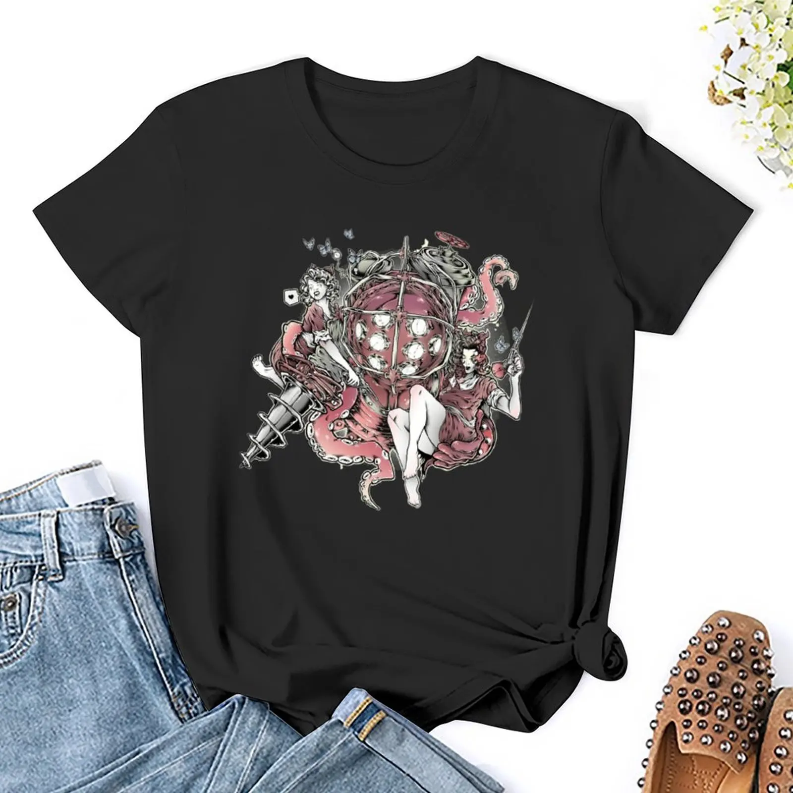 BioGraffiti Essential na sprzedaż T-shirt z okrągłym dekoltem Motion Tshirt Graphic Vintage Cute Leisure