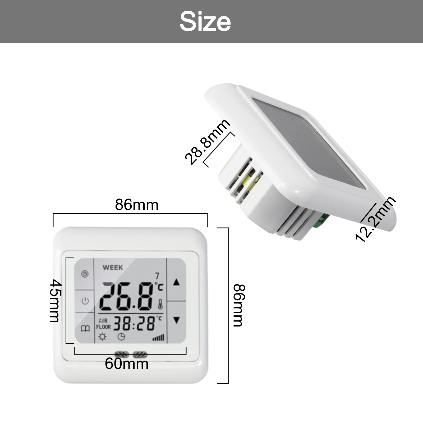

Home Improvement Thermostat Set Garden Home Reliable To Use Exquisite Highly Match Long Service Life Brand New