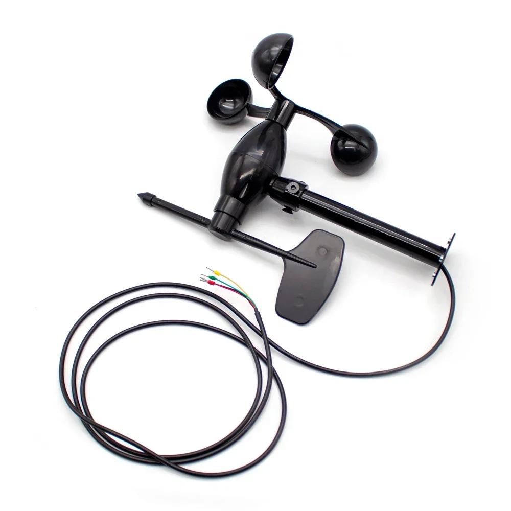 

Wind Speed Direction Sensor Transmitter Vane Measuring Direction 360 Degrees Polycarbonate Material with Bracket