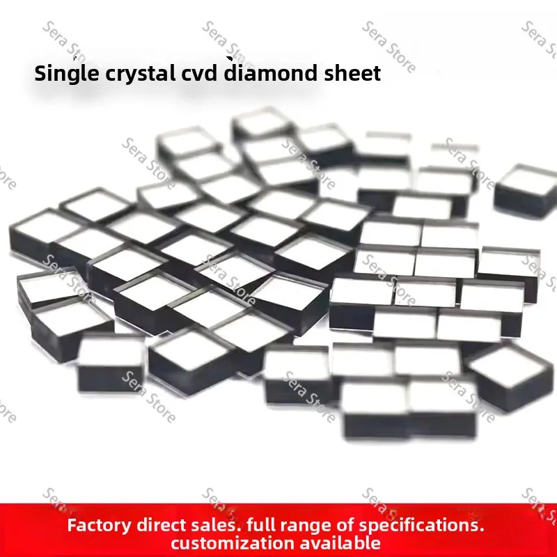 CVD Single Crystal Diamond Sheet Diamond Sheet 100 Face Crystal Orientation Cultivation CVD Diamond Single Crystal Sheet
