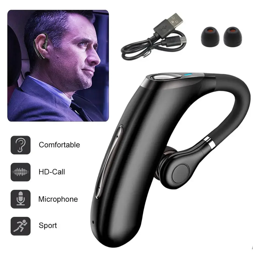 Wireless Earphone M50 Smart Bluetooth Earbuds Ear Hook Long Standby Sport Earphone Handsfree Volume Control