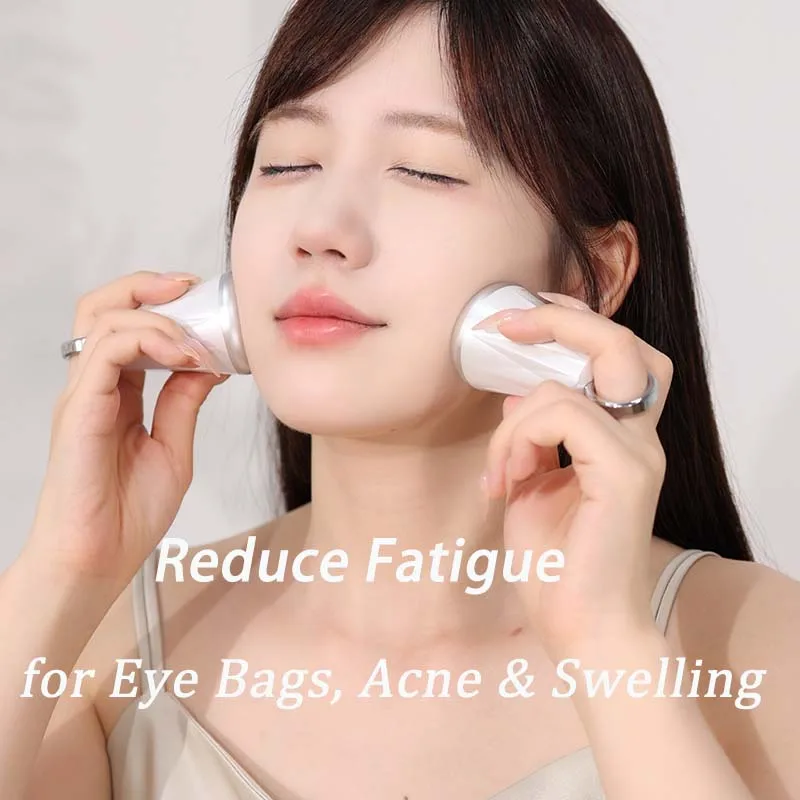 ลูกกลิ้งน้ำแข็งบรีนโบว์สำหรับประคบหน้า ลดอาการบวม ริ้วรอย ทำจากสแตนเลส ใช้กับเครื่องแช่แข็ง นวดหน้า บำรุงผิวหน้า