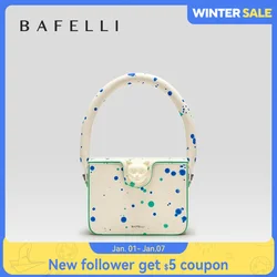 BAFELLI 2024 NEW WOMEN'S HANDBAG BOXY GENUINE LEATHER ORIGINAL DESIGNER LUXURY BRAND CAT SHOULDER FASHION BAGS STYLISH PURSE