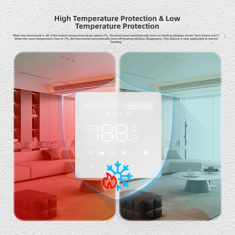 

Home Smarts Temperature Controller For ZIGBEE For GATEWAY For Tuya Smart Home Floor Heating Thermostat: Voice-Controlled Tools