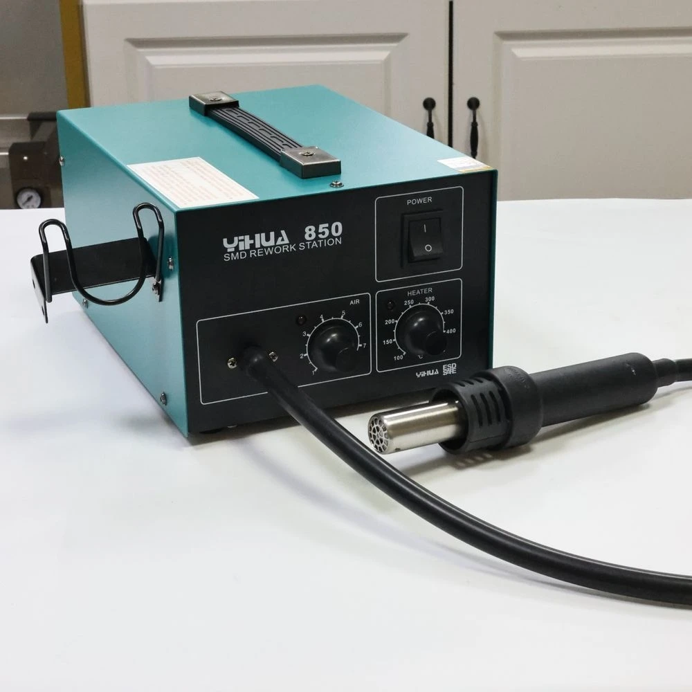 YIHUA 850 600W hot air gun for repair cellphone machine bga rework station 100°C~450°C adjustable 110V/220V