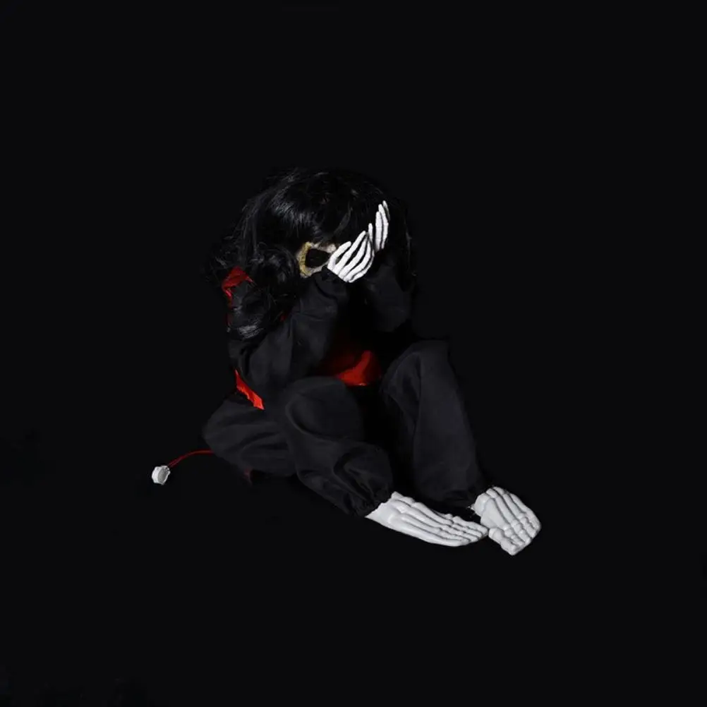 Halloween Trembling Crying Ghost Doll Voice Control Ghost Prop Halloween Party Decorations Haunted House Prop