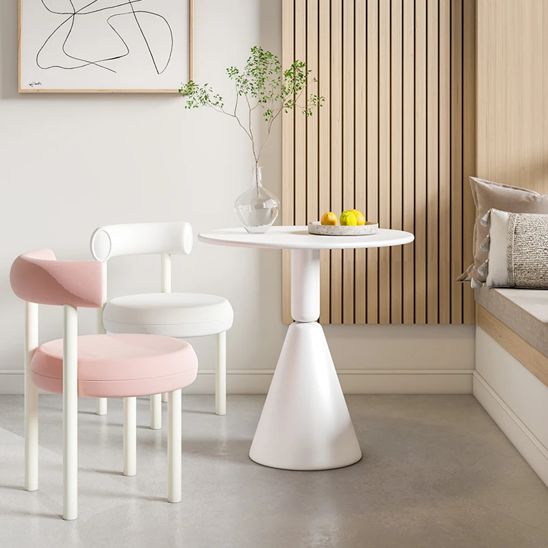 YY Household Small Apartment Negotiation Table and Chair Combination Coffee Shop Milk Tea Shop round Dining Table