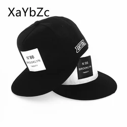 Moda mężczyźni kobiety BROOKLYN litery bawełna regulowana czapka z daszkiem metka ze skóry N86 Hip-Hop czapki słońce Unisex czapka typu Snapback