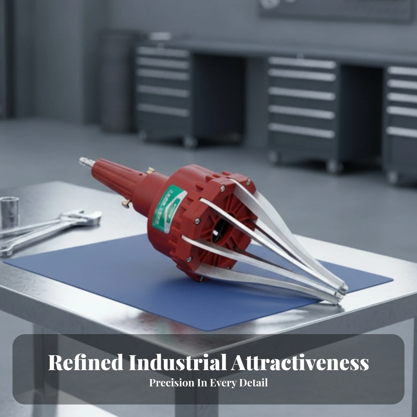 Pneumatic CV Boot Expander Tool Quick Connect Pneumatic Cv Joint Boot Expander Garage Equipment Red and Silver