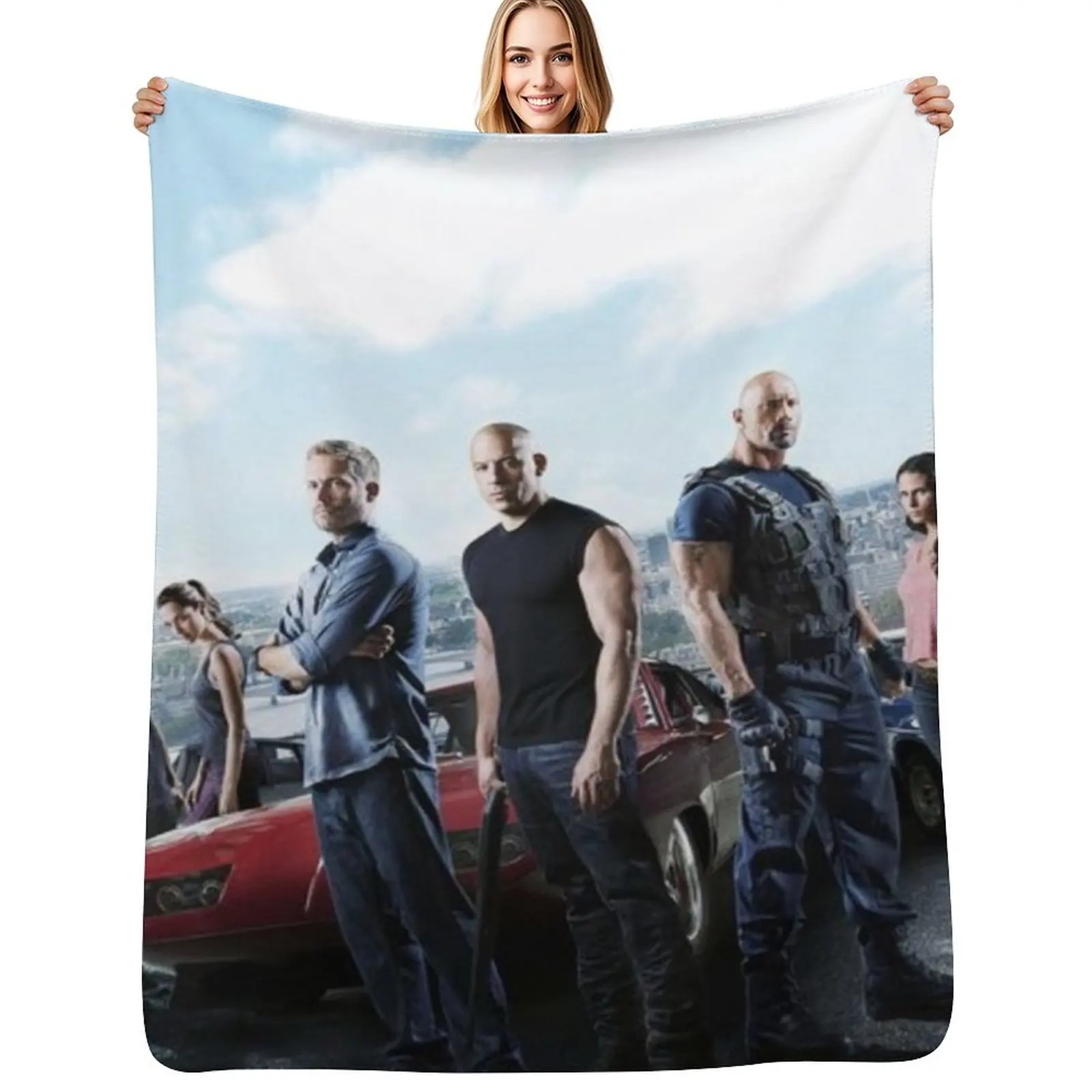 fast and furious Throw Blanket Durable Warm Blanket for Daily Home Use