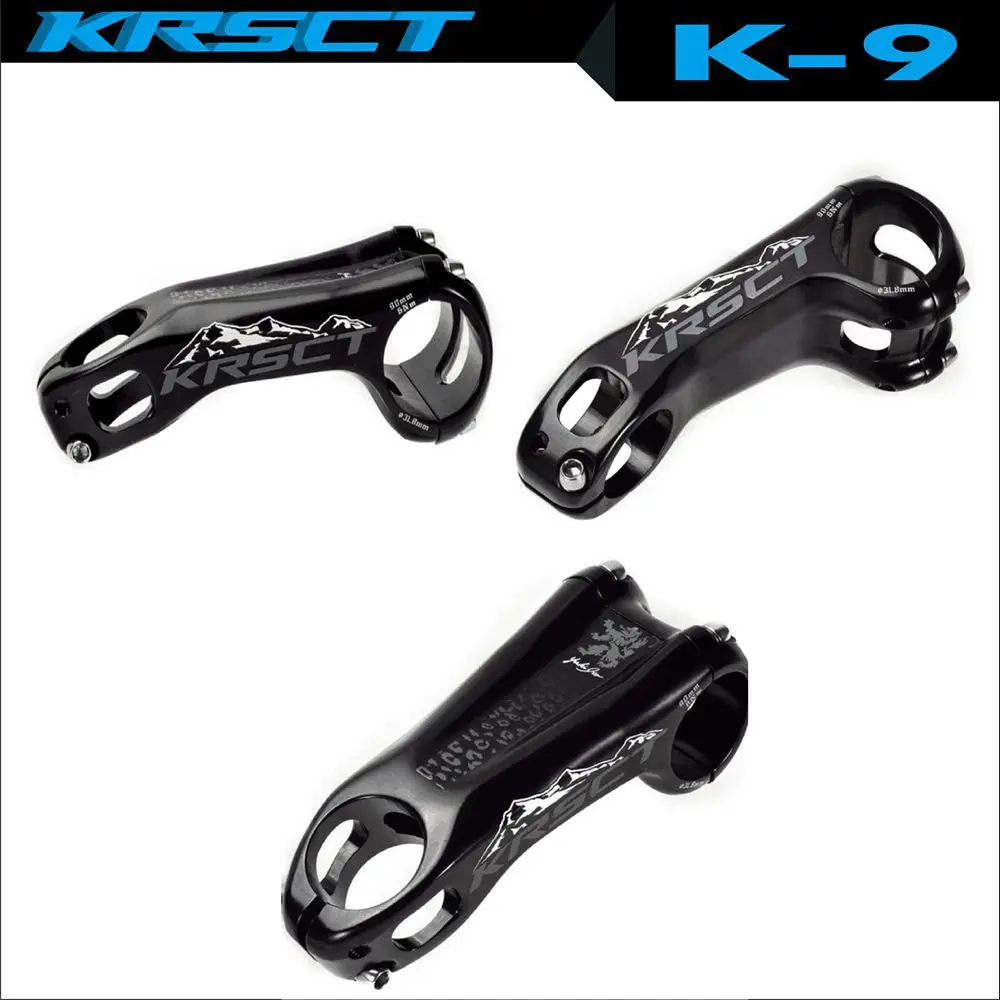 

Mountain bike stem aluminum alloy hollow black minus 20 degrees KRSEC downhill riser extended bicycle stem