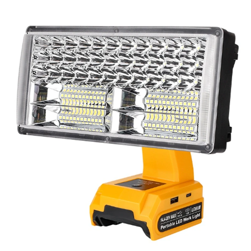 LED Work Light For Dewalt 14.4-20V Li-Ion Battery 40W 4200LM Outdoor Work Light Wireless Outdoor Work Light For Car Repairing