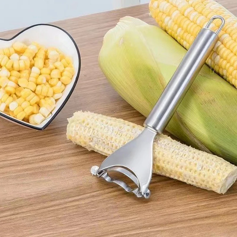 Stainless Steel Corn Peeler Corn Peeler With Ergonomic Handle Easily Peel Separate And Enjoy Fresh Corn Stainless Steel Peeler