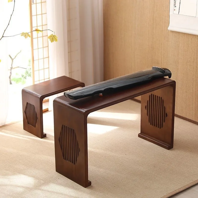 Sinology table calligraphy table guzheng  training  calligraphy and painting piano table teacher desk and chair set