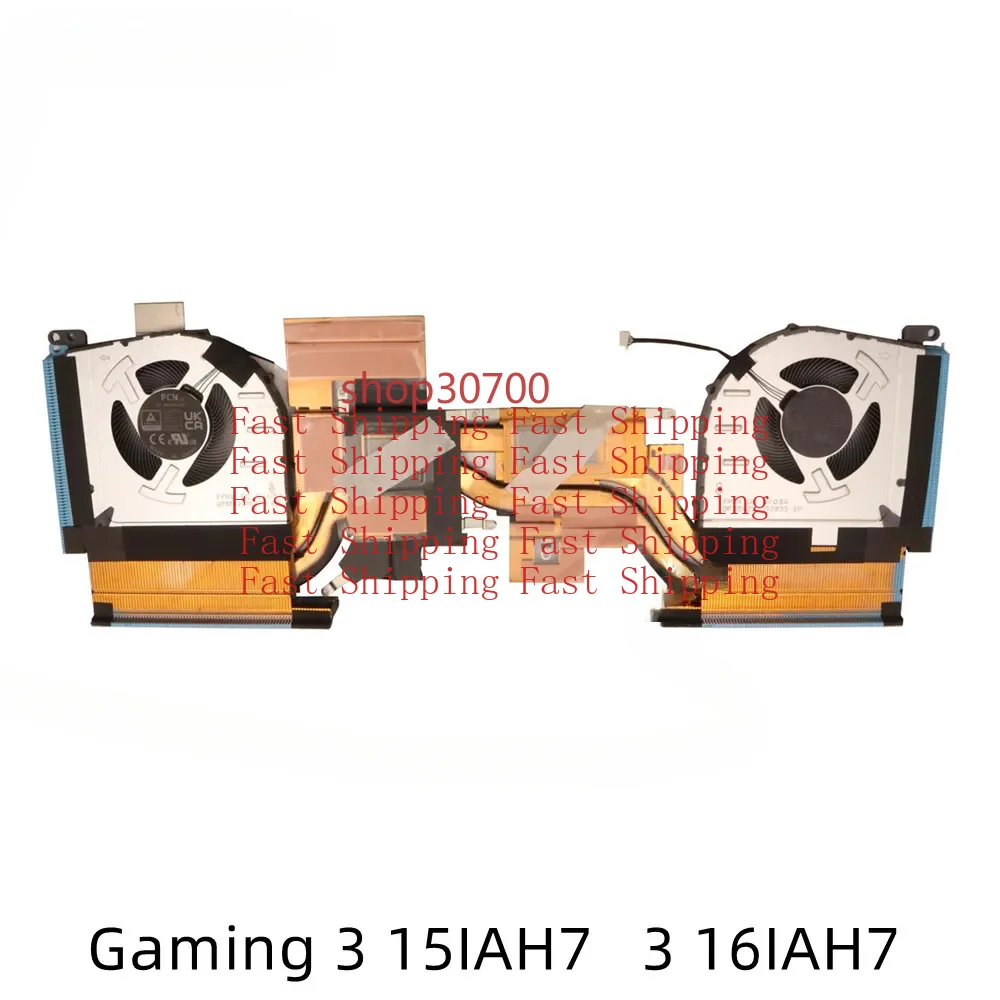 A=High Quality For Lenovo IdeaPad Gaming 3 15IAH7 16IAH7 82S9 Laptop Cooling CPU GPU Heatsink Fan 5H40S20574 5H40S20575